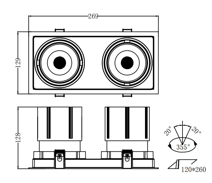 EM05-ESR-223-23W-3000K